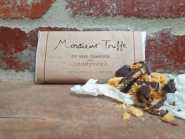 Monsieur Truffe - 80% Organic Dark Chocolate with Honeycomb