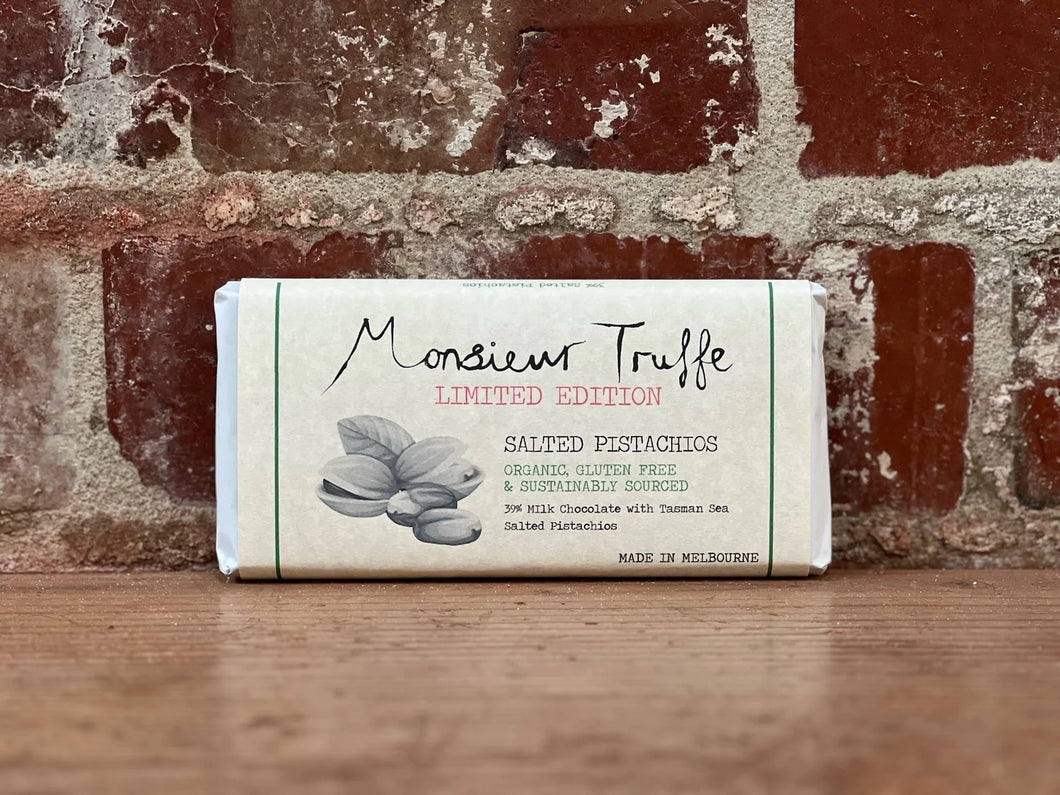 Monsieur Truffe - 39% Milk Chocolate Salted Pistachios